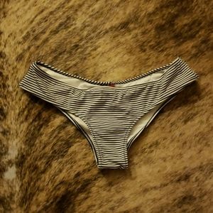 Victoria Secret striped bikini bottoms
